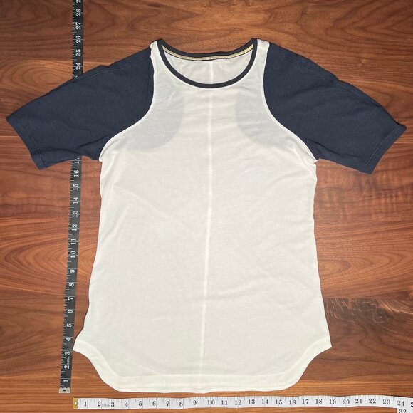 lululemon athletica Tops - Lululemon Clari-Tee Short Sleeve White / Inkwell